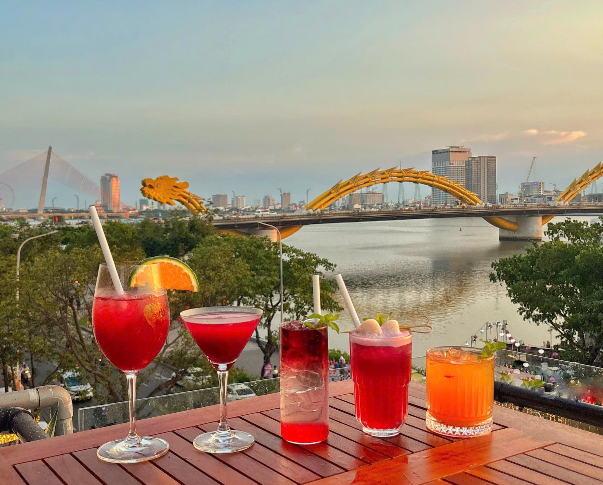 Guests at Riverside Terrace can enjoy an authentic Italian meal while taking in the beauty of the Dragon Bridge